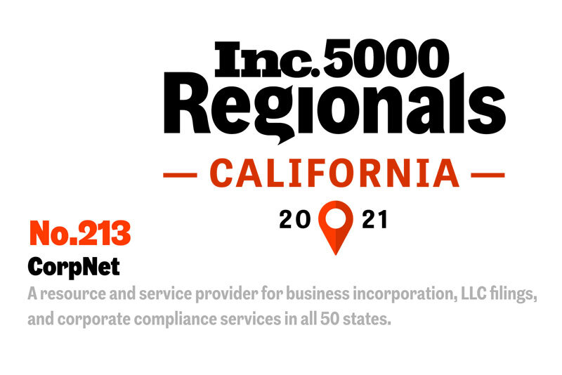 INC 5000 CA Regional Award Logo