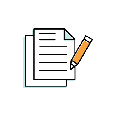 Paper and Pencil Icon